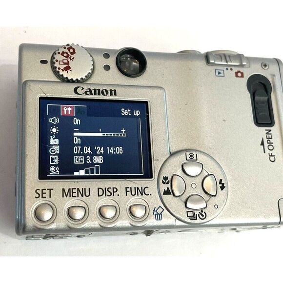 Canon Digital Elph PowerShot S400 Camera W/ 2 Batteries/SD Card 8GB READ - Picture 3 of 16